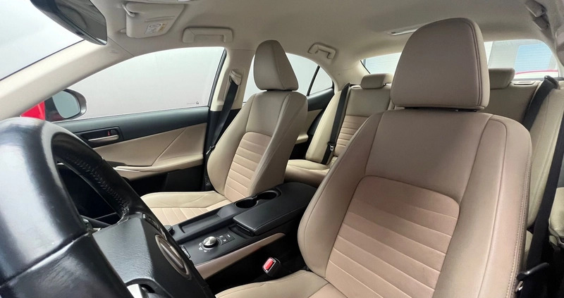 Lexus IS cena 109900 przebieg: 82170, rok produkcji 2016 z Zalewo małe 172